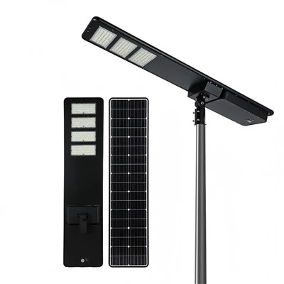 Lampadaire solaire intégré pour les espaces publics