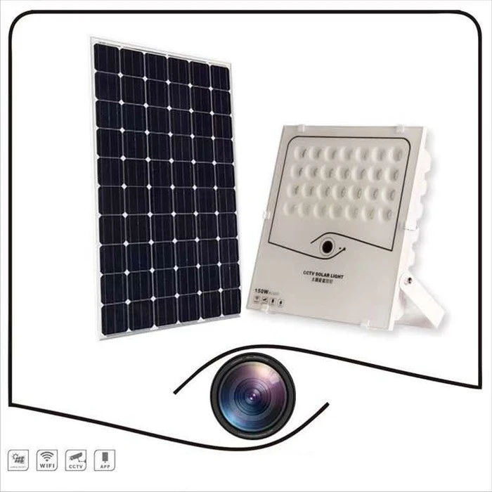 floodlight camera with solar panel